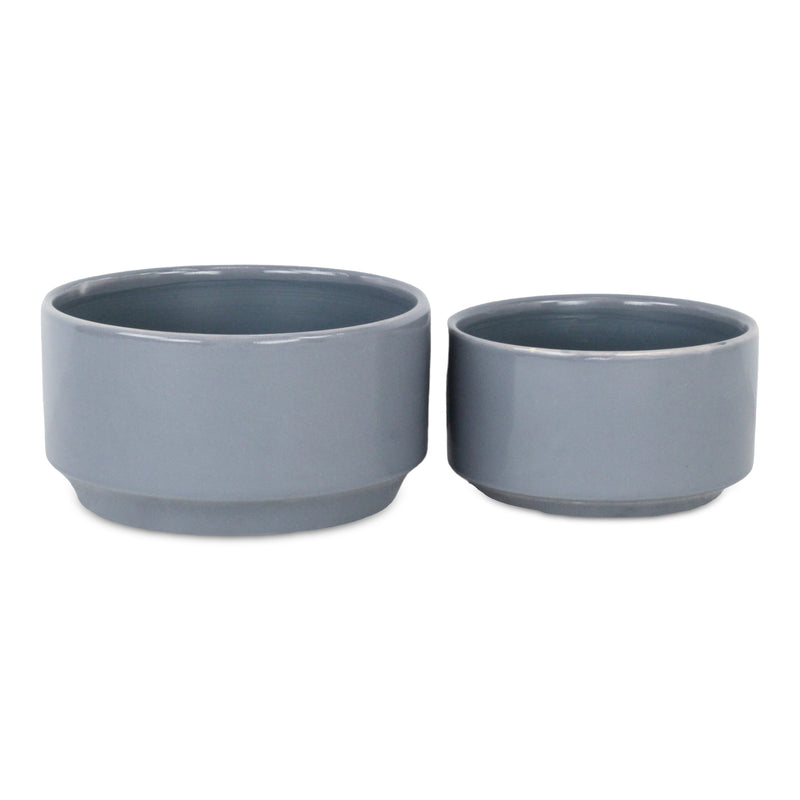 5932GR - Elegora Wide Gray Pot