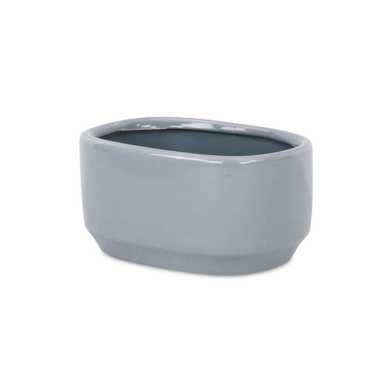 5934GR - Elegora Rectangular Gray Pot