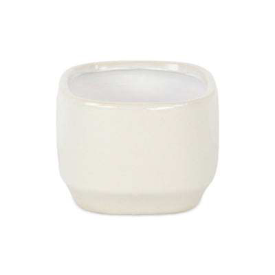5934WT - Elegora Rectangular Off-White Pot