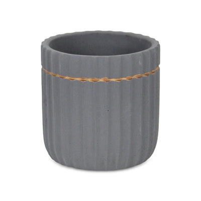 5936GR - Aurine Round Gray Pot