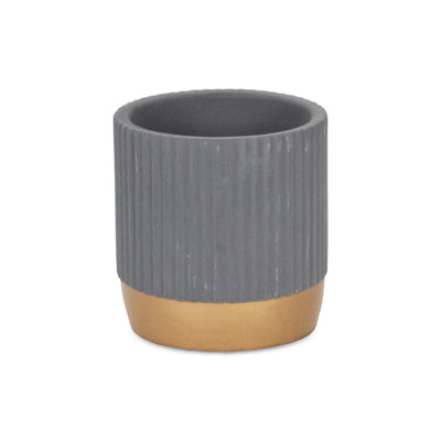 5937GR - Aurone Round Gray Pot