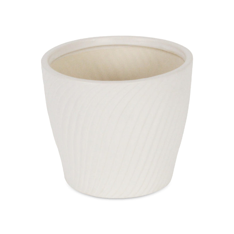 5939 - Currula Swirl White Pot