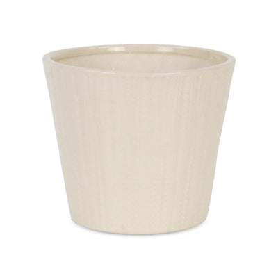 5940 - Currula Vertical Off-White Pot