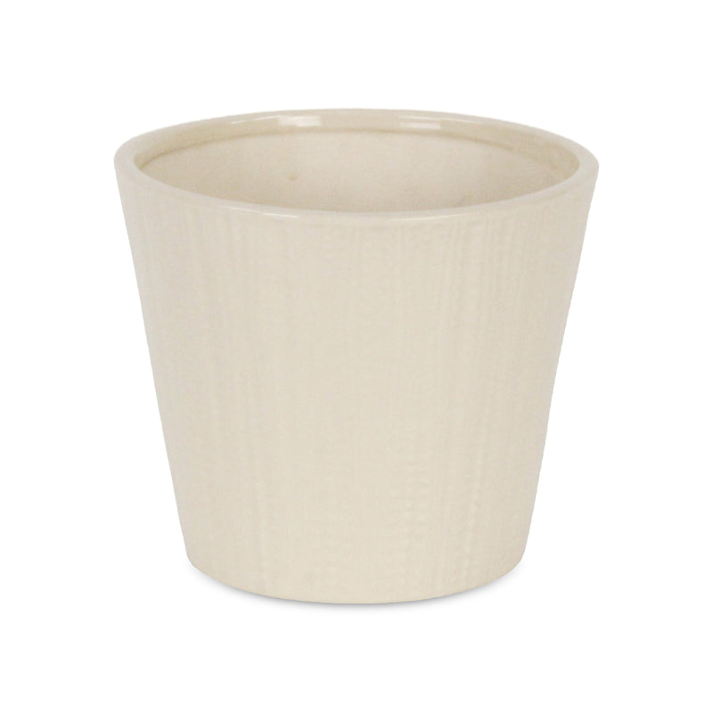 5940 - Currula Vertical Off-White Pot