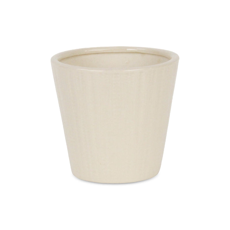 5940 - Currula Vertical Off-White Pot