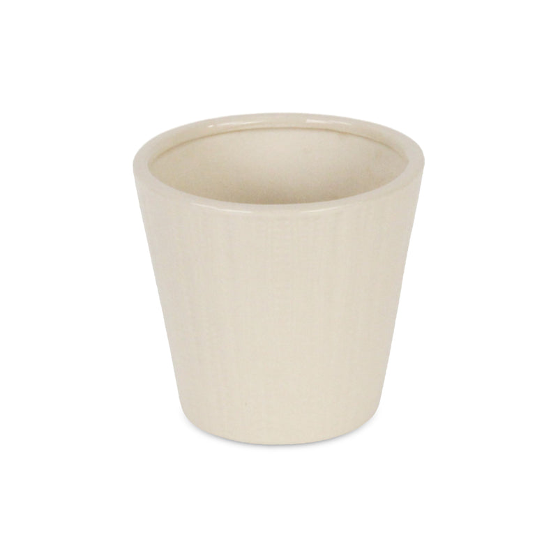 5940 - Currula Vertical Off-White Pot