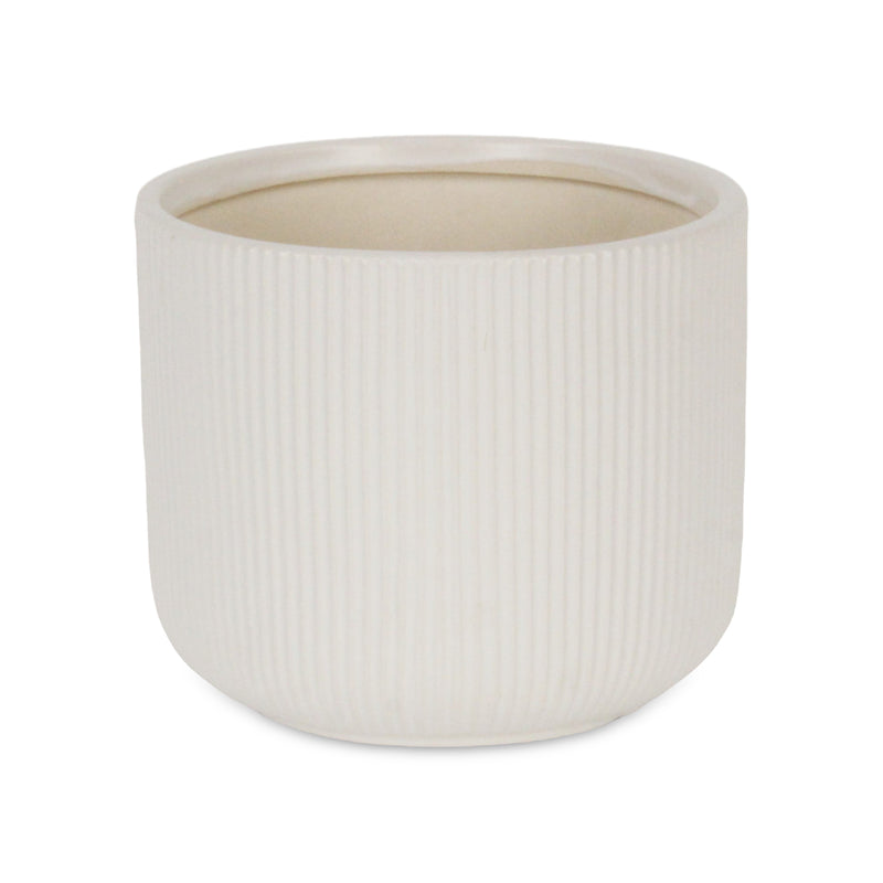 5941 - Currula Round White Pot