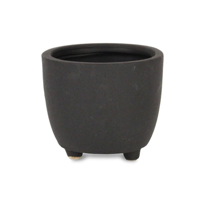5944 - Parlo Round Dark Gray Pot