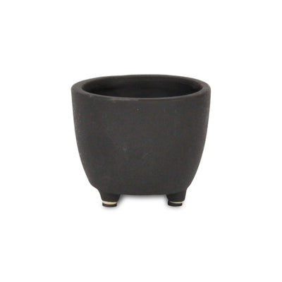 5944 - Parlo Round Dark Gray Pot