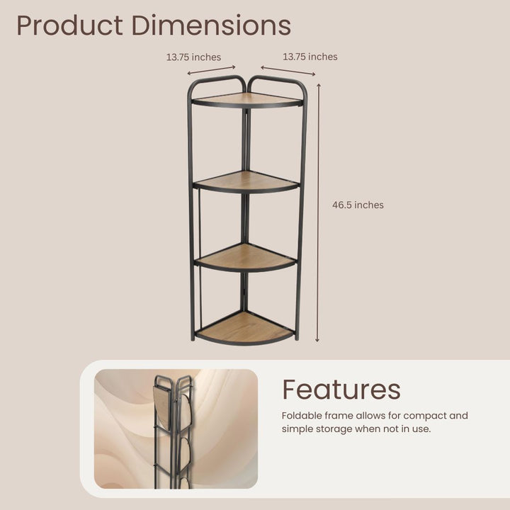 5955 - Lefeld Foldable Corner Shelf
