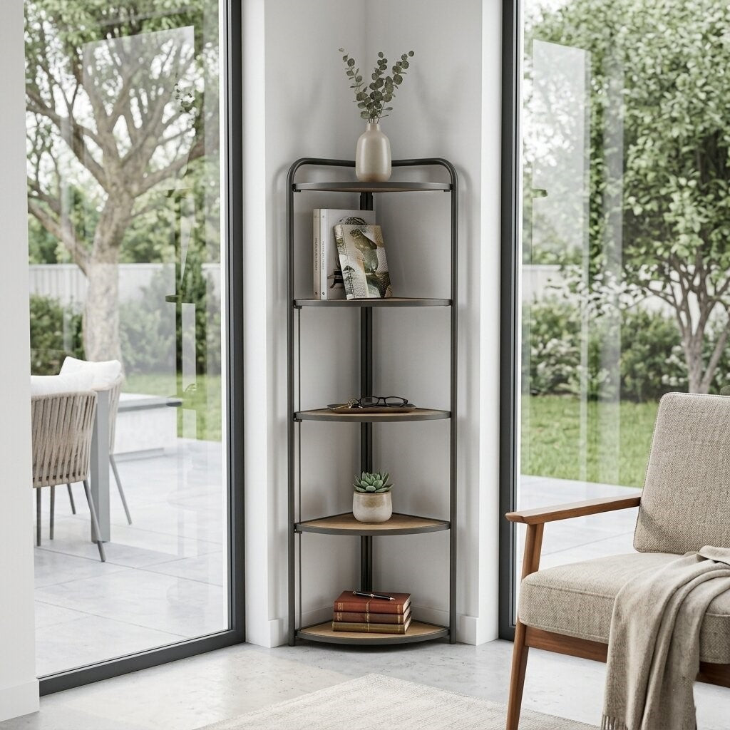 5956 - Lefeld Foldable Corner Shelf