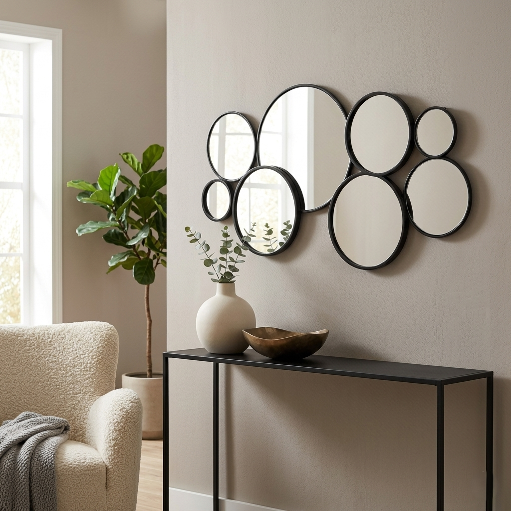 5964BK - Solaz Multi Panel Mirror