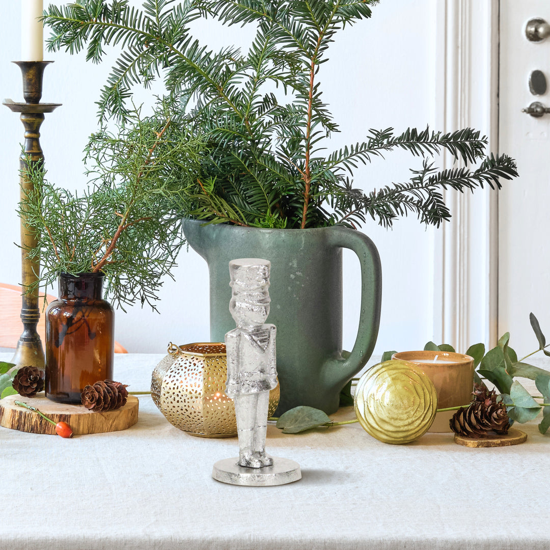 5988SV - Clara Silver Cast Iron Nutcracker