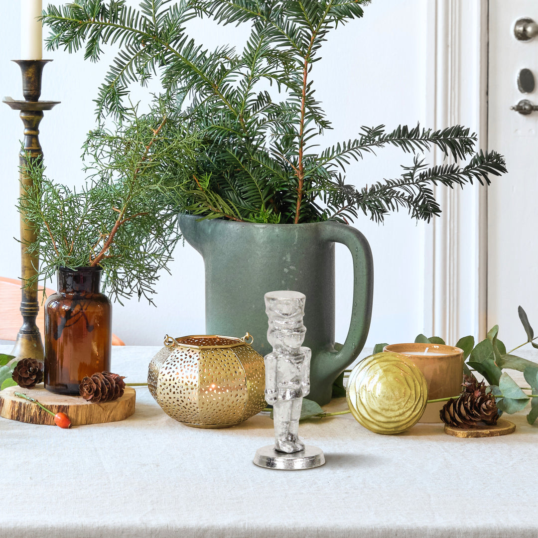 5988SV - Clara Silver Cast Iron Nutcracker