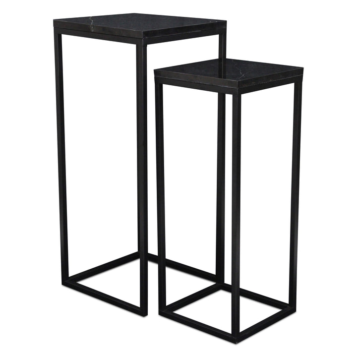 6025-2 - Sarraseau Marble Side Tables