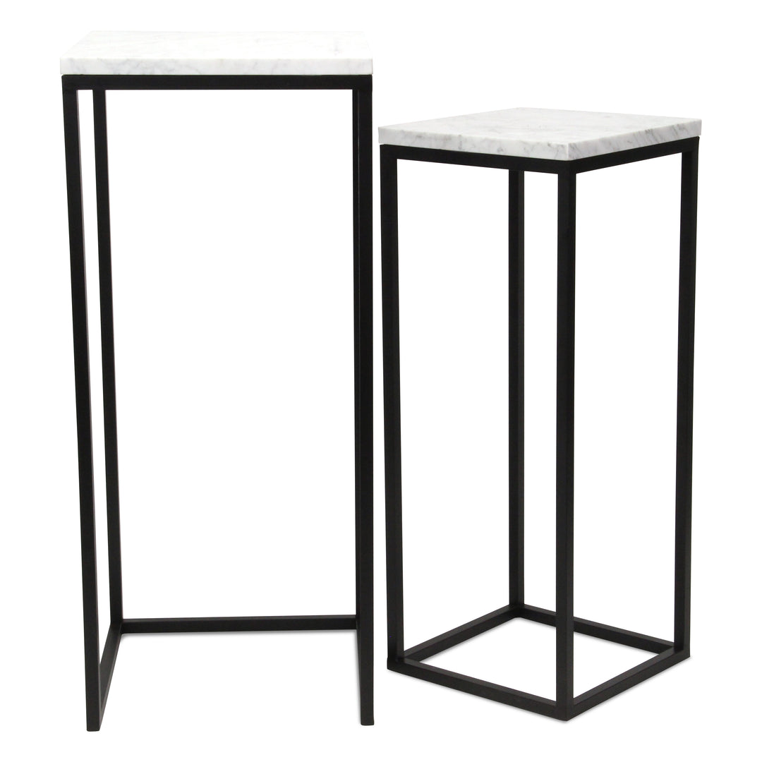 6025-2 - Sarraseau Marble Side Tables