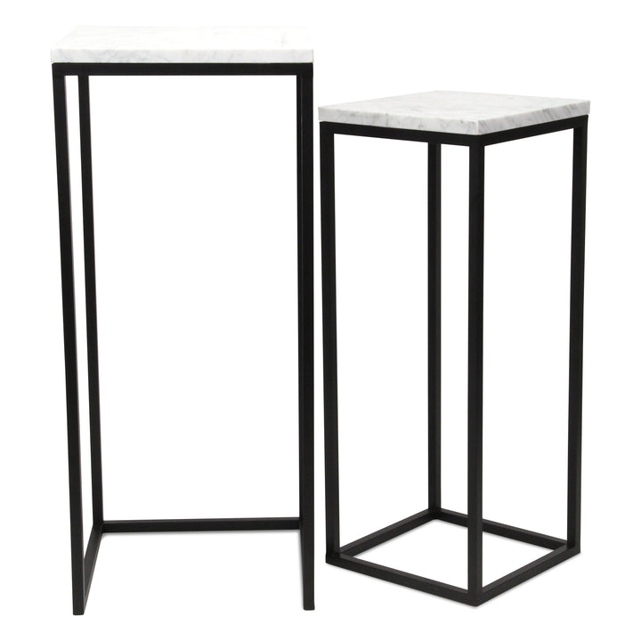 6025-2 - Sarraseau Marble Side Tables