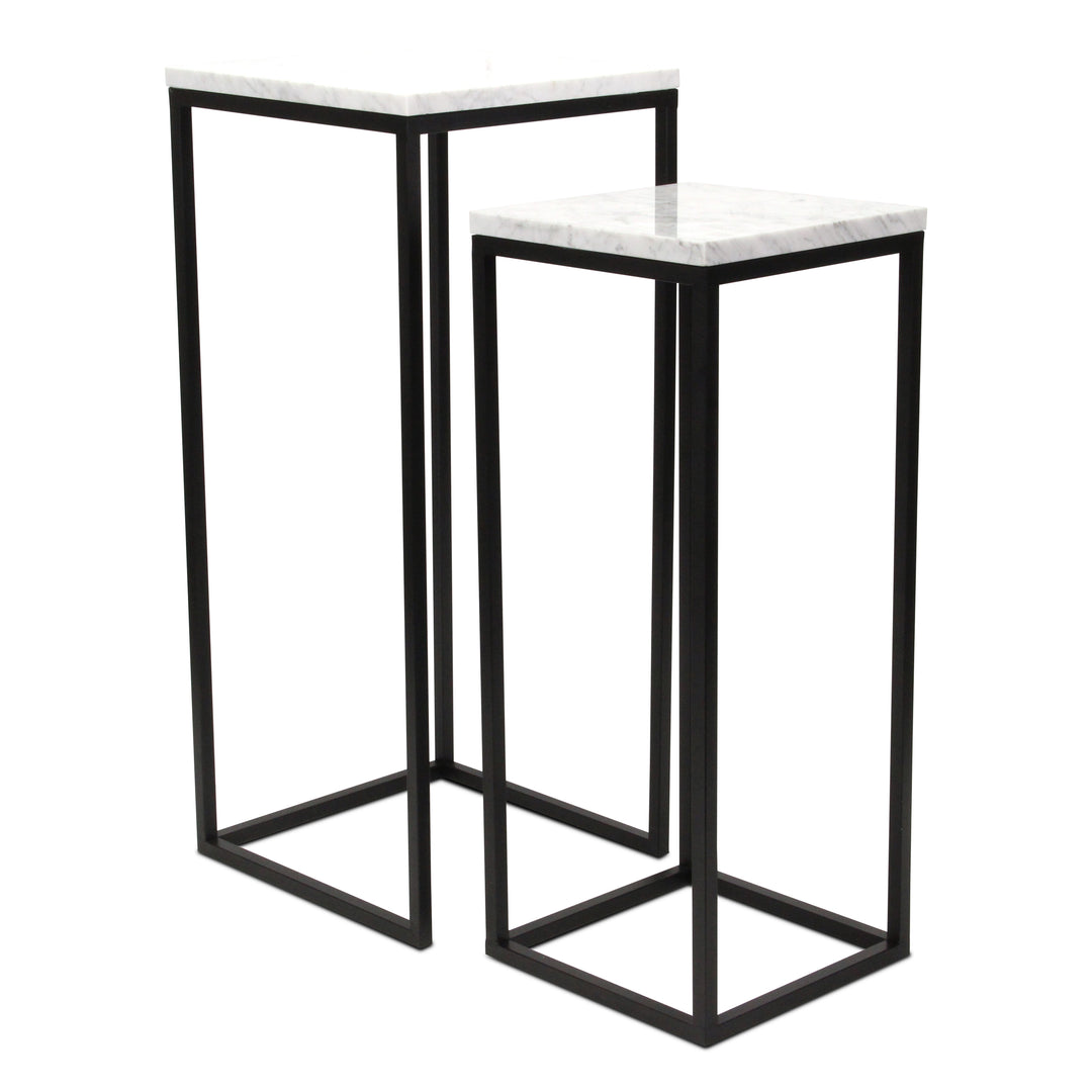 6025-2 - Sarraseau Marble Side Tables