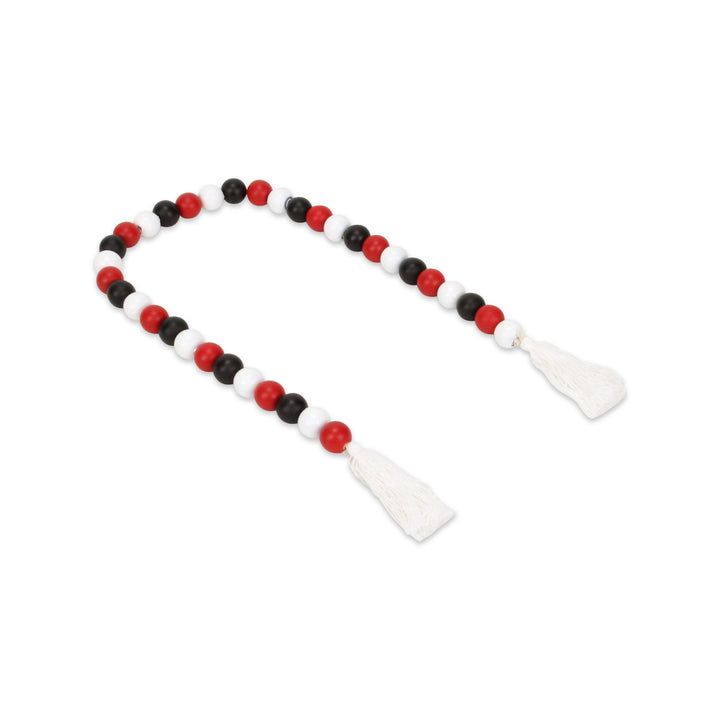 6044 - Kira Red White & Black Beaded Garland