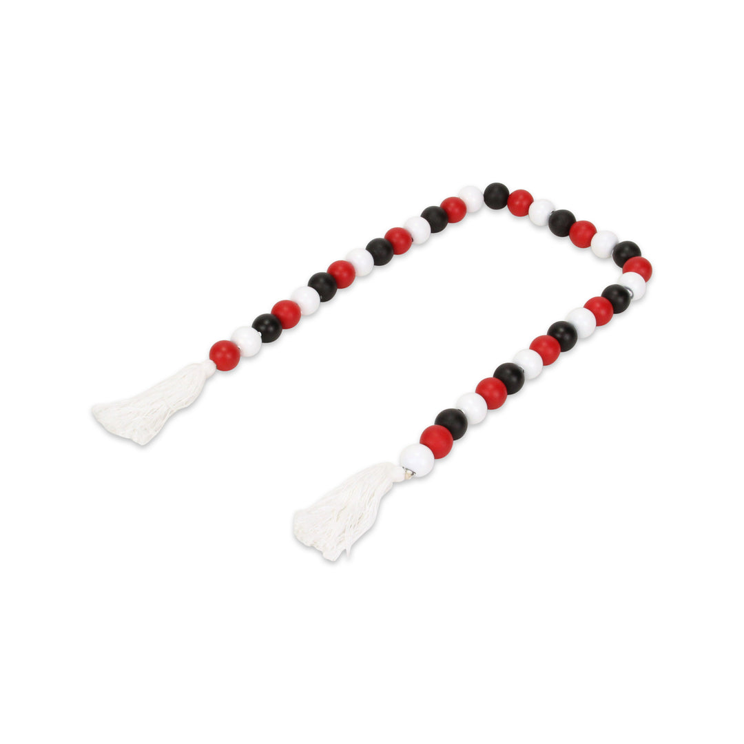 6044 - Kira Red White & Black Beaded Garland