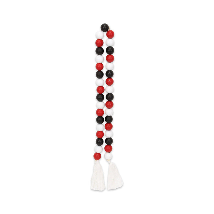 6044 - Kira Red White & Black Beaded Garland