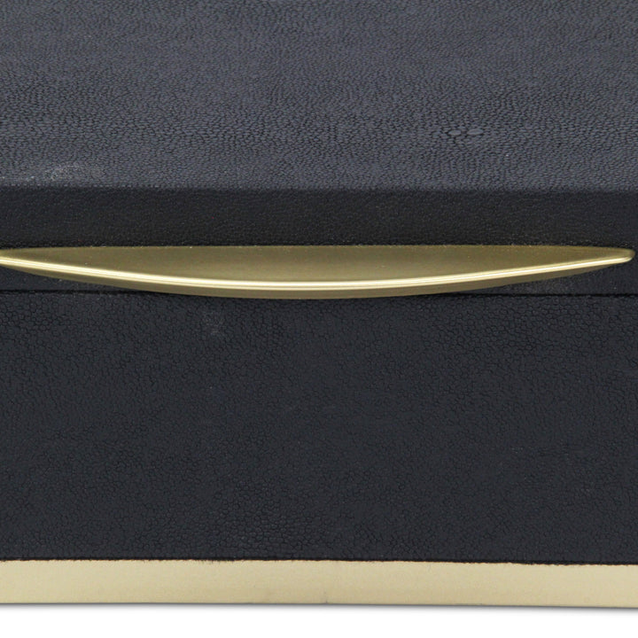 6054-2 - Zynova Rectangle Shagreen Boxes