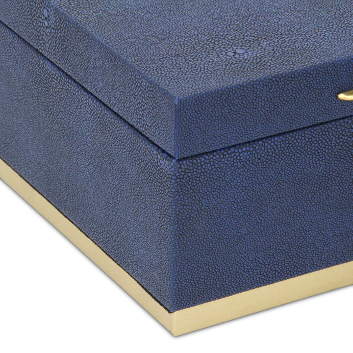 6054-2 - Zynova Rectangle Shagreen Boxes