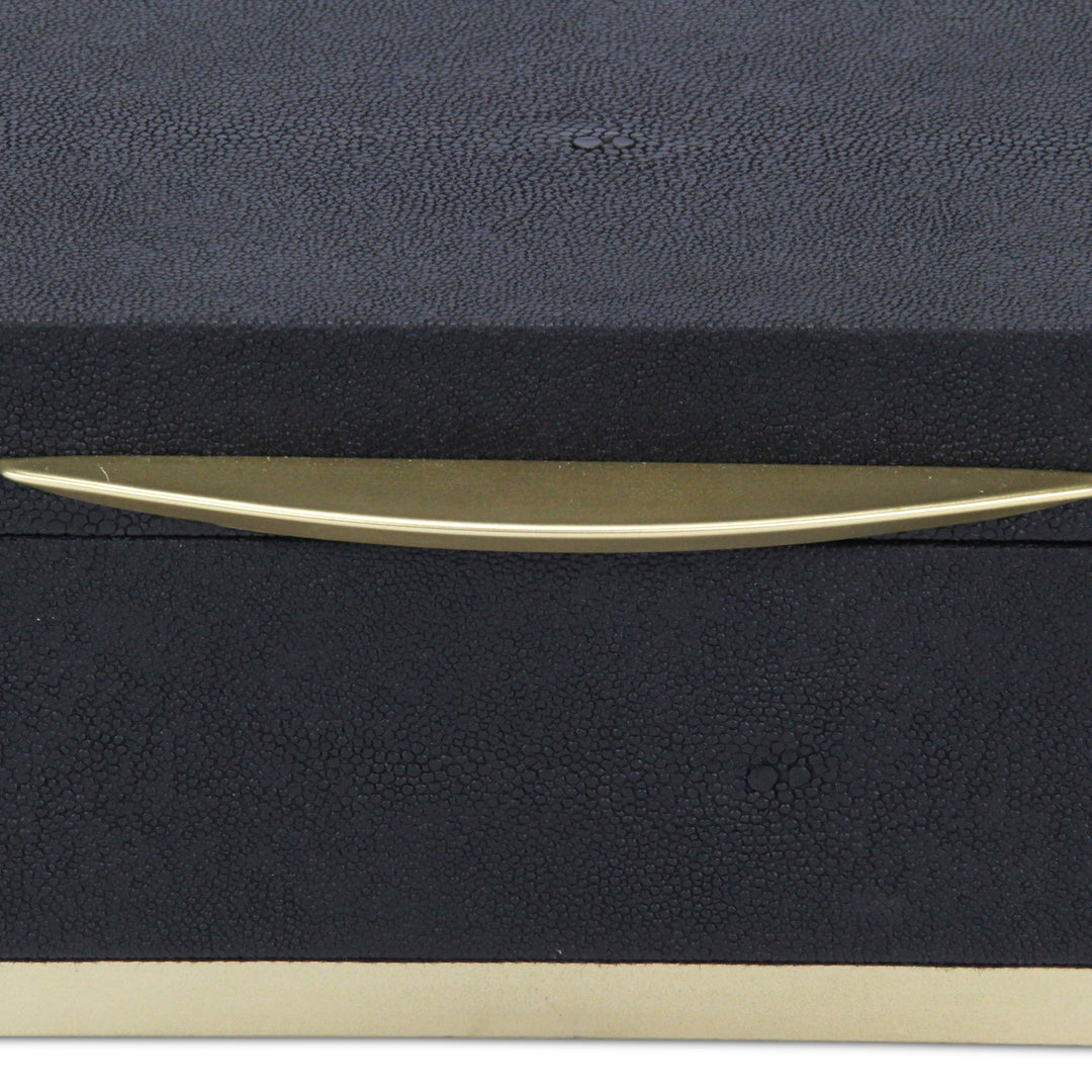 6055-2 - Zynova Square Shagreen Boxes