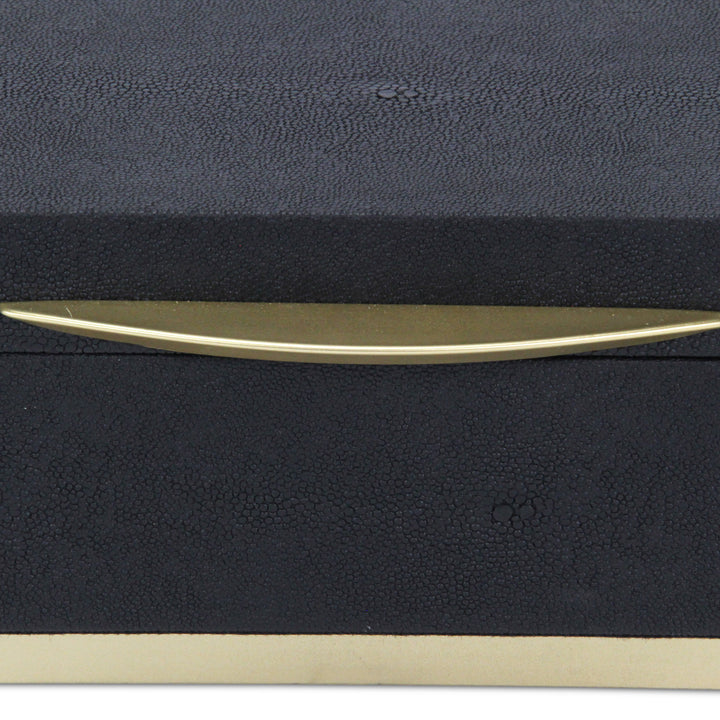 6055-2 - Zynova Square Shagreen Boxes