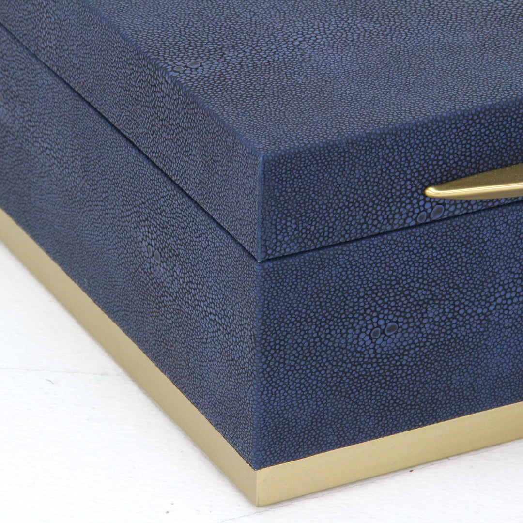 6055-2 - Zynova Square Shagreen Boxes