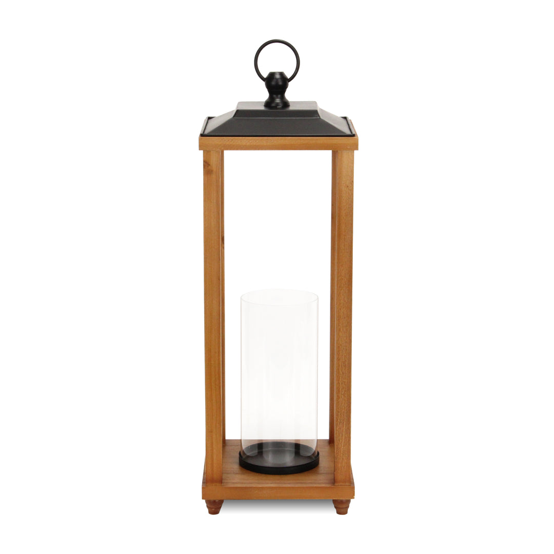 6073 - Vivora Wood & Metal Lantern