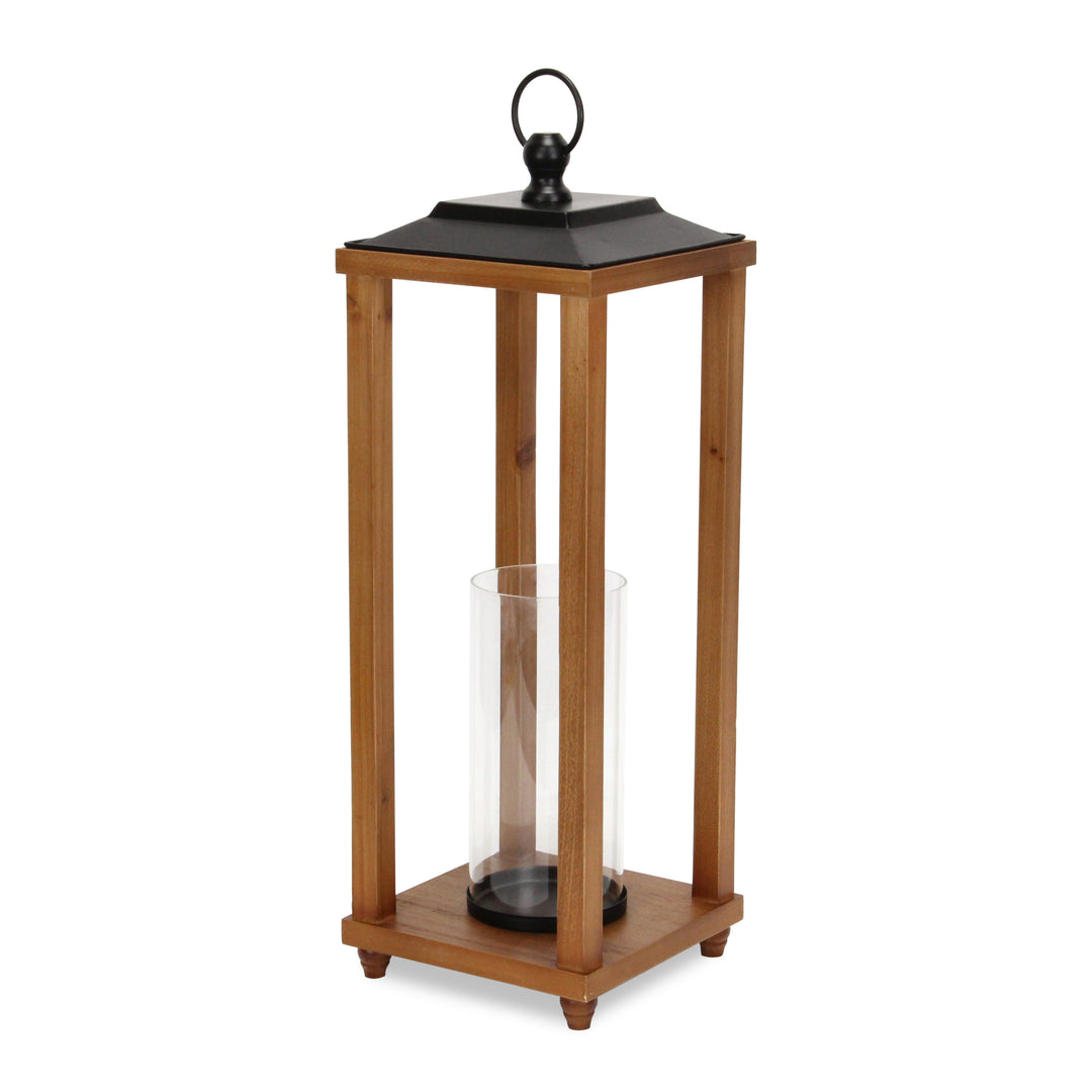 6073 - Vivora Wood & Metal Lantern