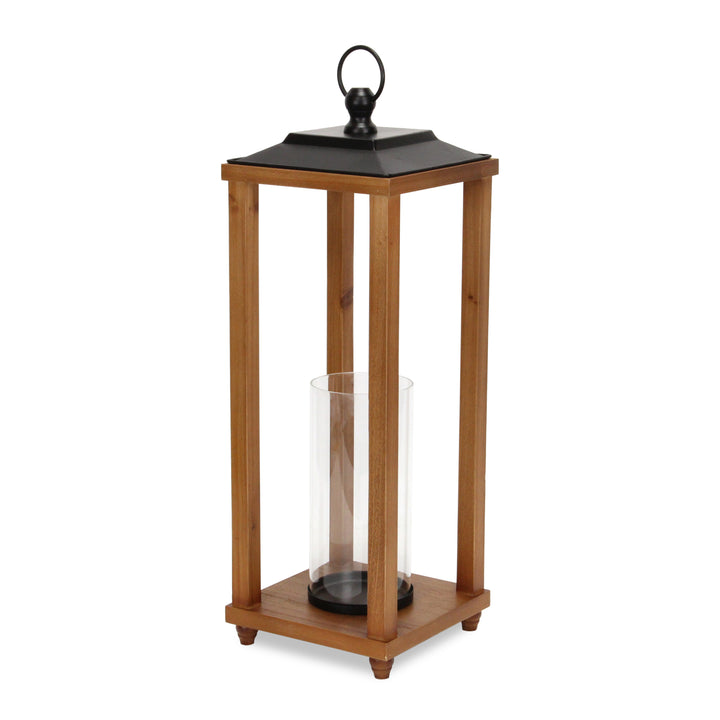 6073 - Vivora Wood & Metal Lantern