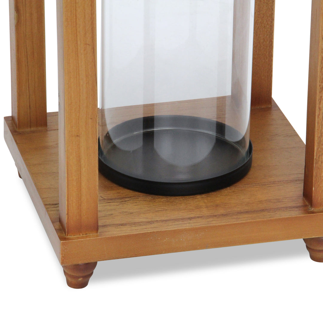 6073 - Vivora Wood & Metal Lantern