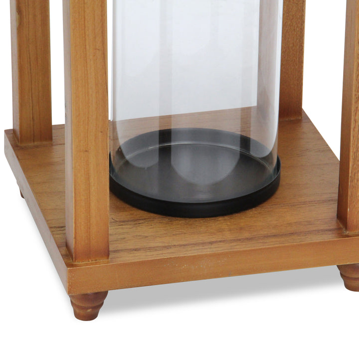 6073 - Vivora Wood & Metal Lantern