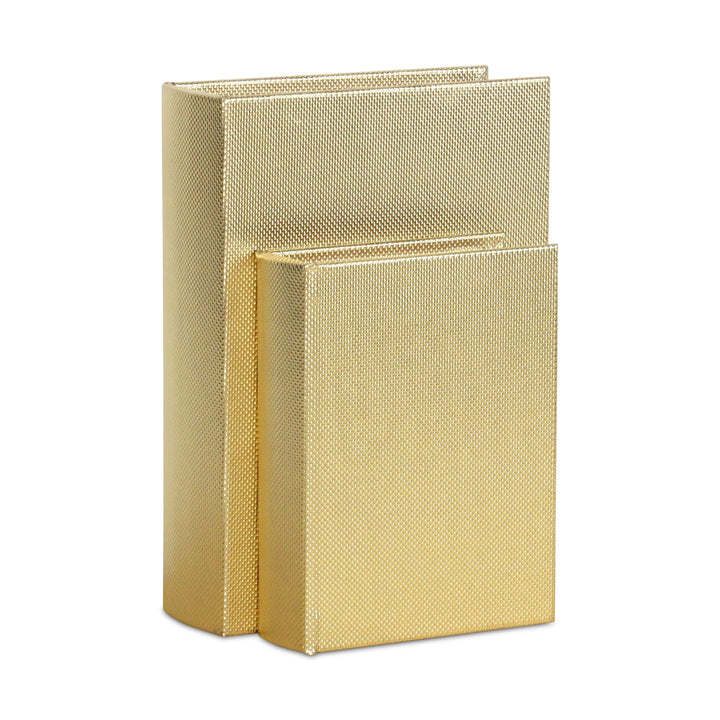 6079-2 - Liniva Woven Pattern Book Boxes