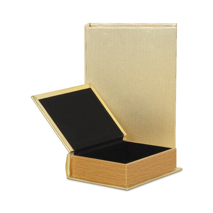 6079-2 - Liniva Woven Pattern Book Boxes