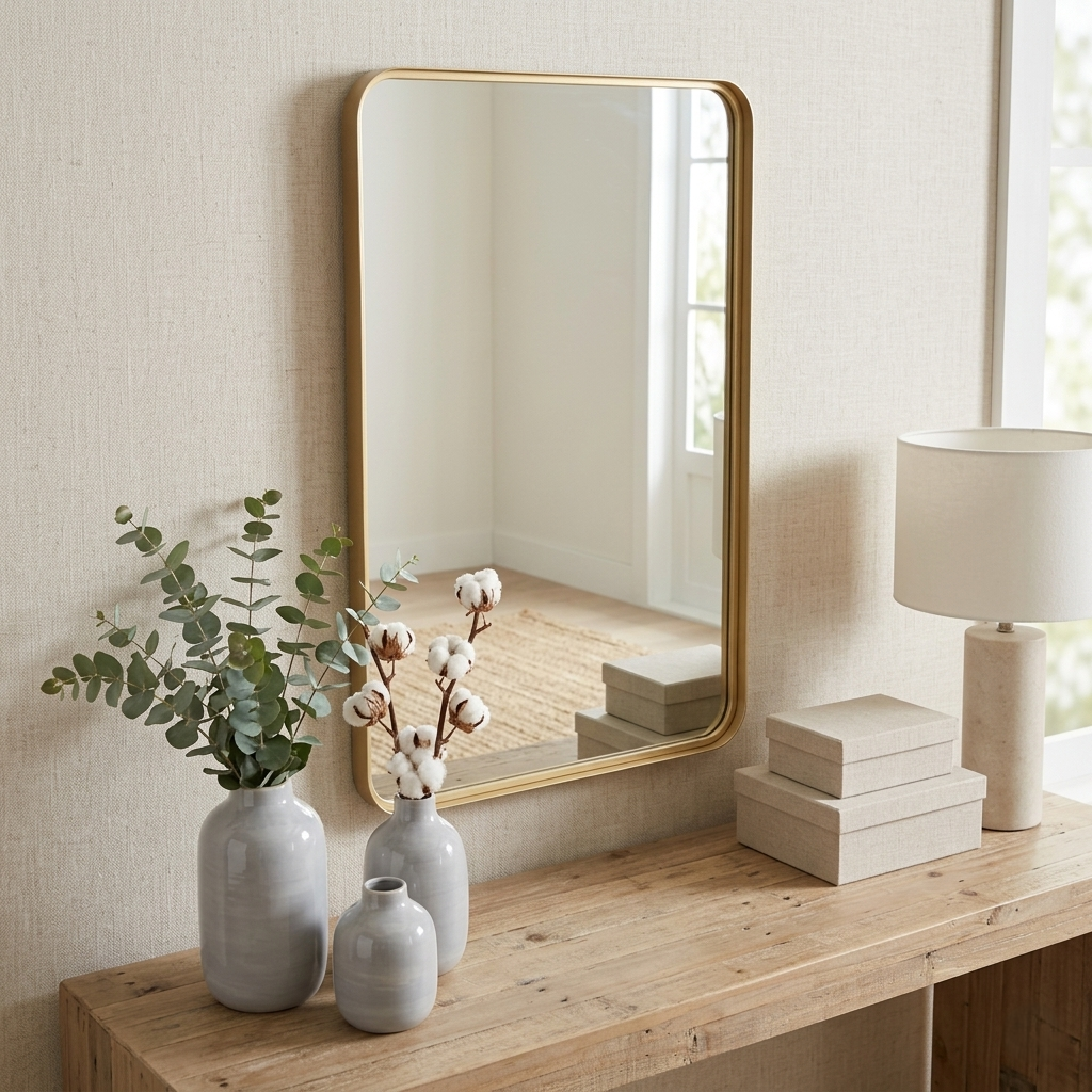 6080 - Nuvelle Gold Framed Wall Mirror