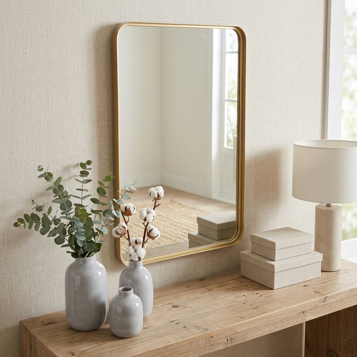 6080 - Nuvelle Gold Framed Wall Mirror