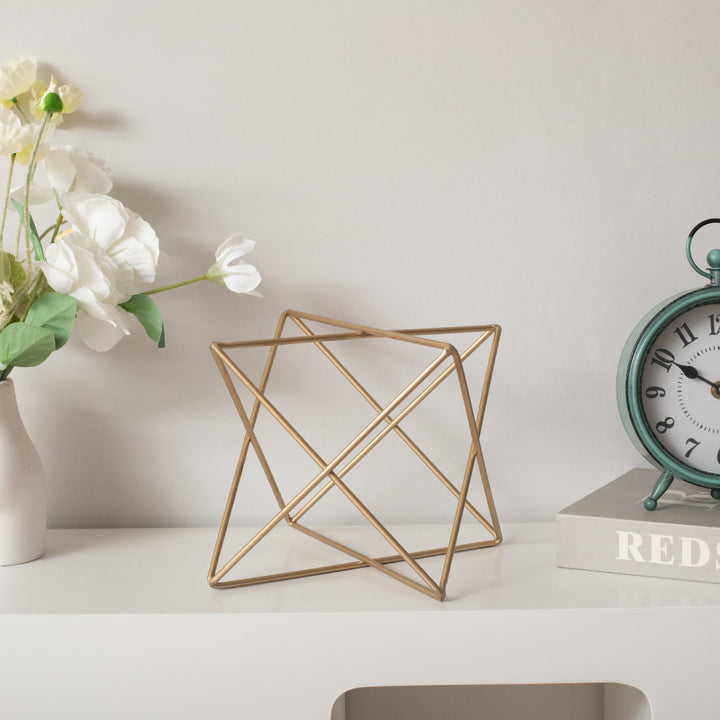 6082GD - Eclipta Gold Metal Octagram