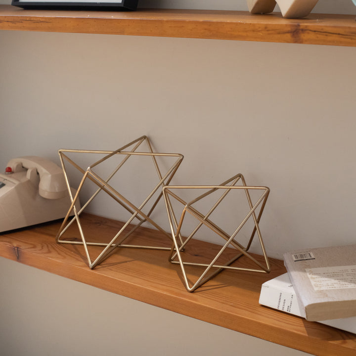 6082GD - Eclipta Gold Metal Octagram