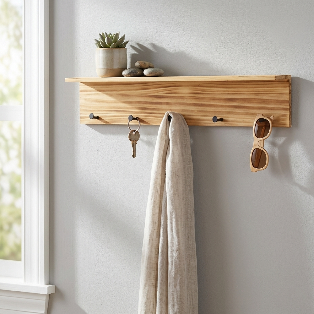 6094 - Aldervale 5 Hook Shelf