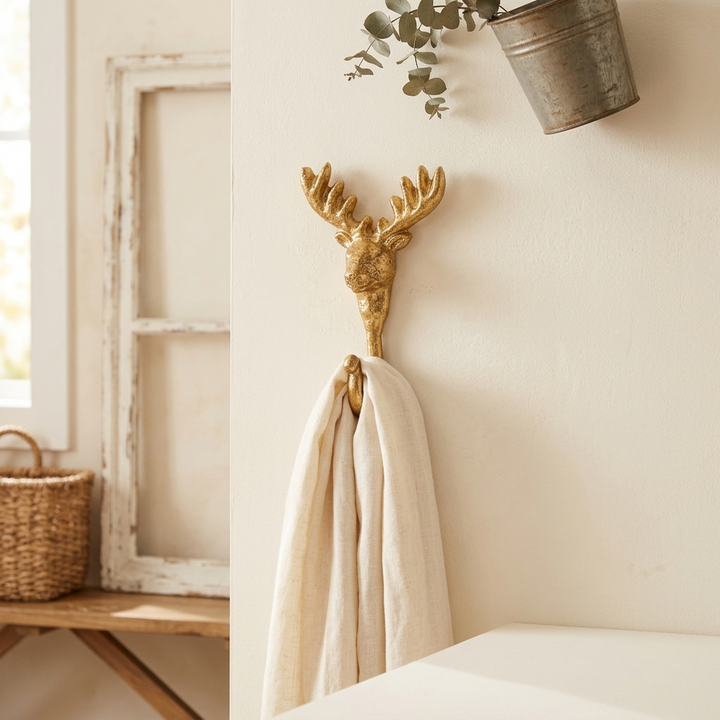 6118 - Mythra Reindeer Cast Iron Hook