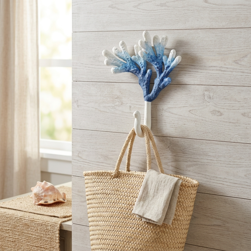 6123BL - Solva Coral Cast Iron Hook