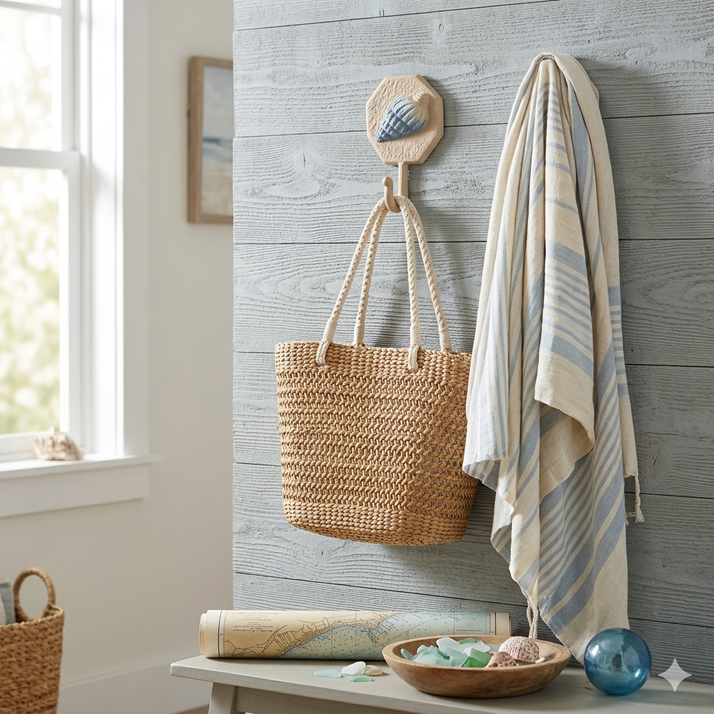 6124C - Solva Conch Cast Iron Hook