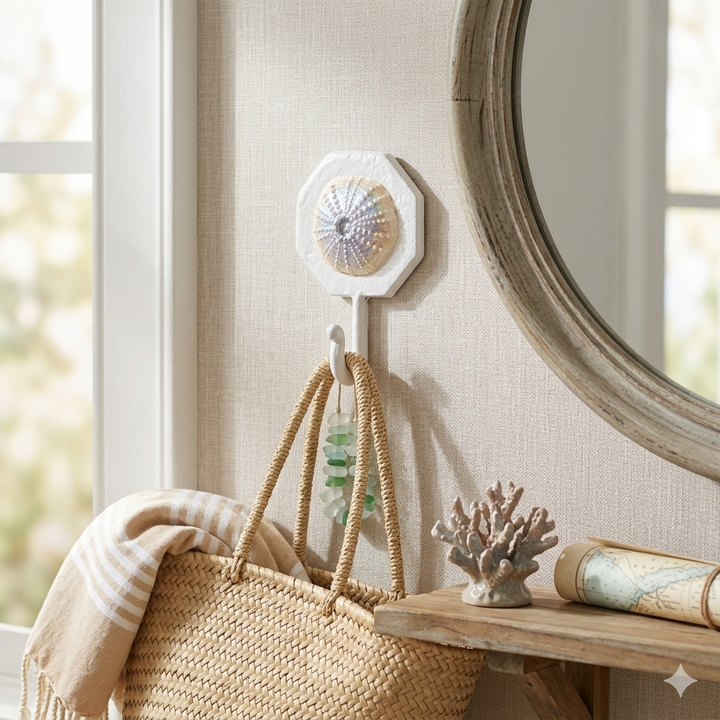 6124SD - Solva Sand Dollar Cast Iron Hook