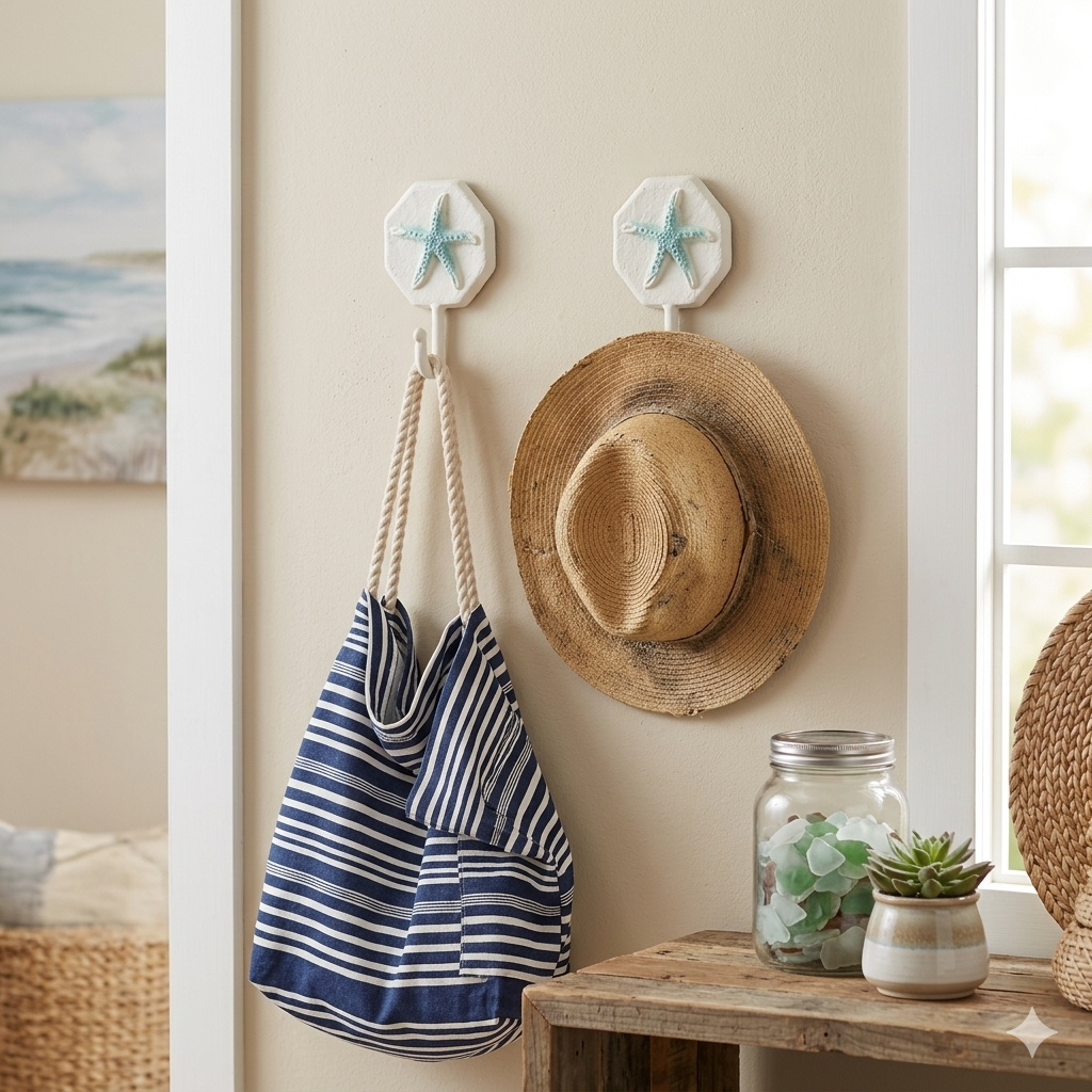 6124SF - Solva Starfish Cast Iron Hook