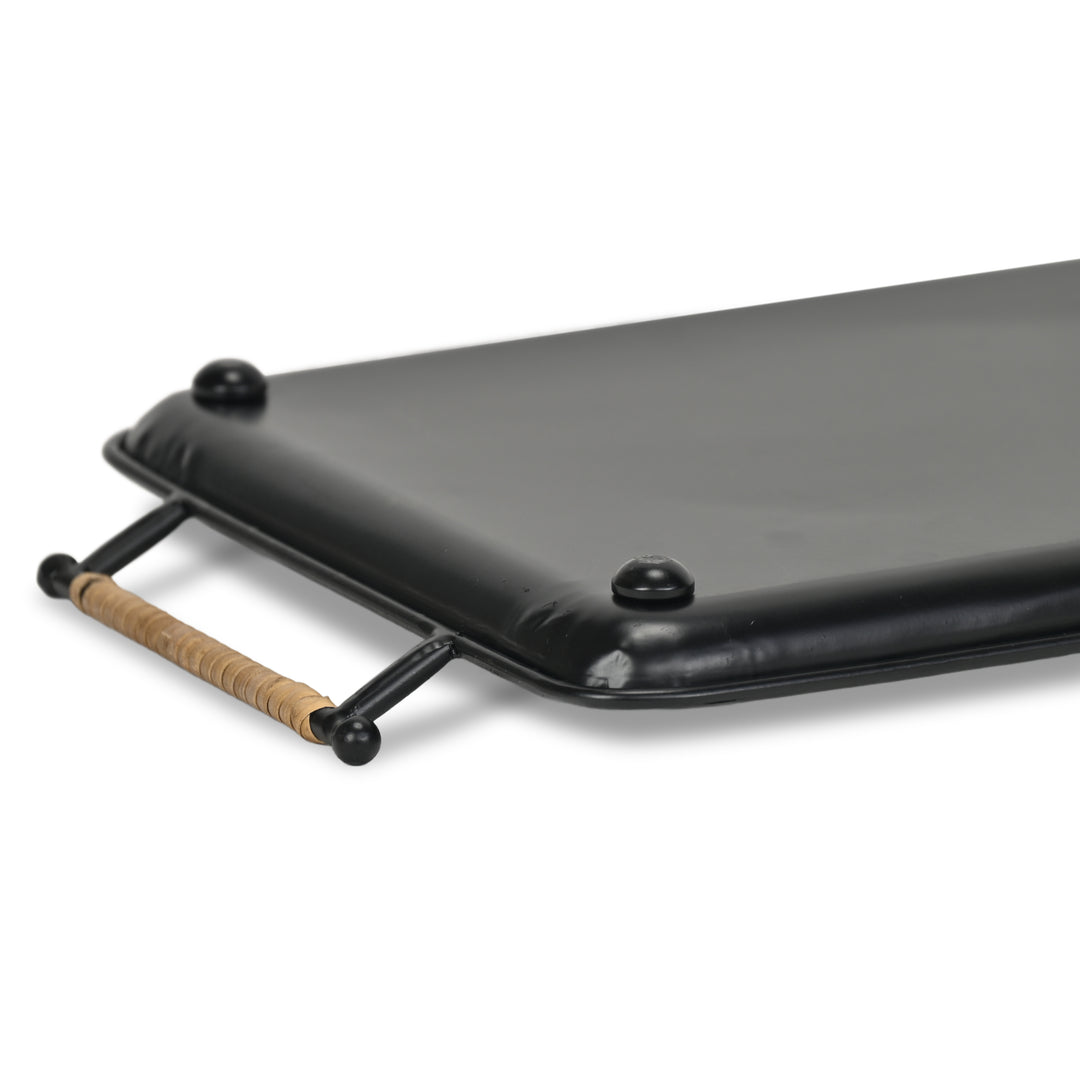 6150BK - Syla Black Metal Tray