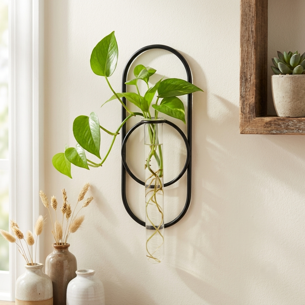 6158 - Sephra Glass Wall Planter