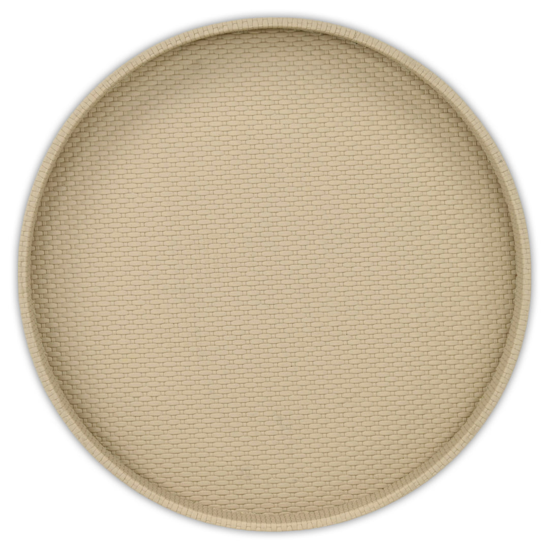 6174 - Tamsin Weave Pattern Round Tray